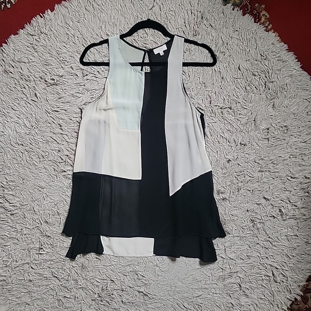 Aritzia Wilfred Silk Top Blouse Size XXS Sleeveless Artsy Chic Business Casual ✨